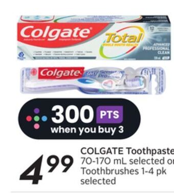 Sobeys Colgate toothpaste offer