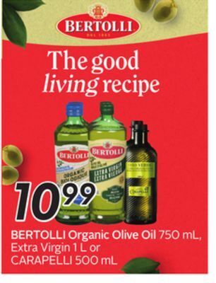 Sobeys Bertolli organic olive oil offer