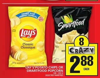 Food Basics Lay's potato chips or smartfood popcorn offer
