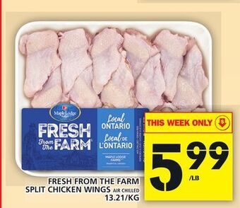 Food Basics Fresh from the farm split chicken wings air chilled offer