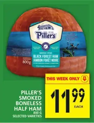 Food Basics Piller's smoked boneless half ham offer