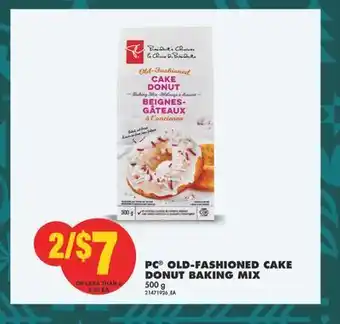 No Frills Pc® old-fashioned cake donut baking mix, 500 g offer