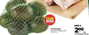 Real Canadian Superstore Avocado bag, 6's offer