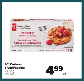 Real Canadian Superstore Pc® croissant bread pudding, 2x108 g offer