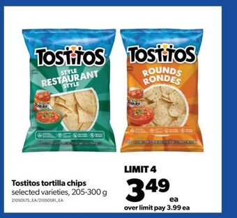 Real Canadian Superstore Tostitos tortilla chips, 205-300 g offer