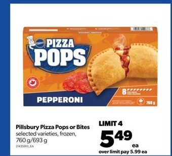 Real Canadian Superstore Pillsbury pizza pops or bites, 760 g/693 g offer