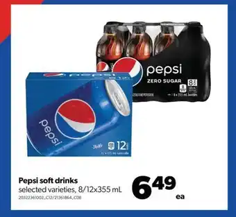Real Canadian Superstore Pepsi softdrinks, 8/12x355 ml offer