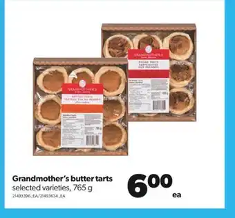 Real Canadian Superstore Grandmother's butter tarts, 765 g offer