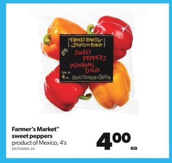 Real Canadian Superstore Farmer's market™ sweet peppers, 4's offer