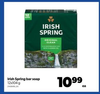 Real Canadian Superstore Irish spring bar soap, 12x104 g offer