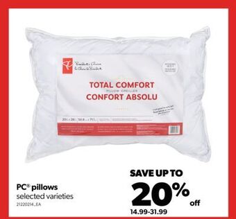 Real Canadian Superstore Pc® pillows offer