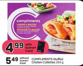 Foodland Compliments stuffed chicken cutlettes 284 g offer