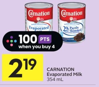 Foodland Carnation evaporated milk 354 ml offer