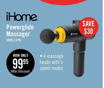 The Brick Ihome powerglide deep tissue percussion massager - iwmg18 offer