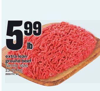 Loblaws Extra lean ground beef offer
