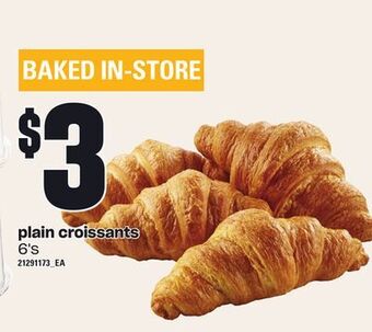 Loblaws Plain croissants, 6's offer
