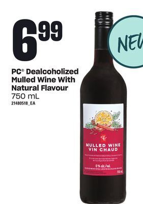 Loblaws Pc® dealcoholized mulled wine with natural flavour, 750 ml offer