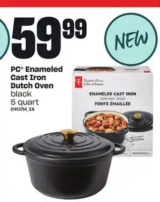 Loblaws Pc® enameled cast iron dutch oven, 5 quart offer