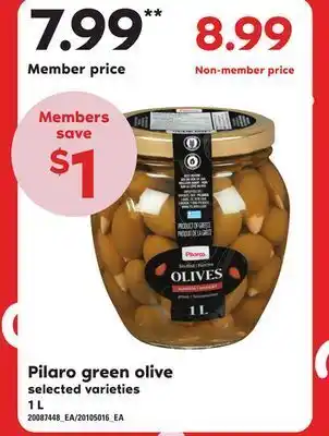 Loblaws Pilaro green olive, 1 l offer