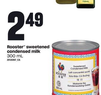 Loblaws Rooster™ sweetened condensed milk, 300 ml offer