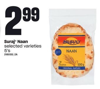 Loblaws Suraj® naan, 5's offer