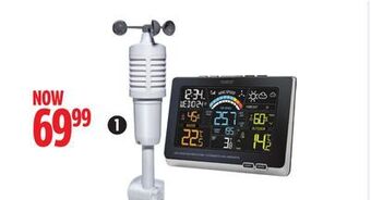 Canadian Tire La crosse colour weather station with wind speed gauge offer