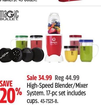Canadian Tire Magic bullet high-speed blender/mixer system offer