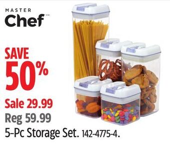 Canadian Tire Master chef 5-pc storage set offer