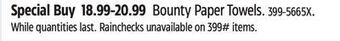 Canadian Tire Bounty paper towels offer