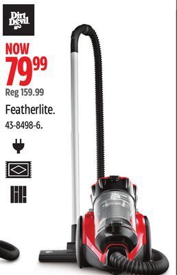 Canadian Tire Dirt devil featherlite canister vacuum offer