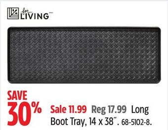 Canadian Tire For living long boot tray, 14 x 38˝ offer