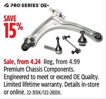 Canadian Tire Pro-series oe+ premium chassis components offer
