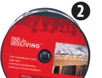 Canadian Tire For living 300 mini icicle lights on reel offer