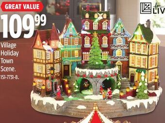 Canadian Tire For living village holiday town scene offer
