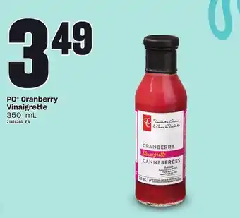 Independent Grocer Pc® cranberry vinaigrette, 350 ml offer