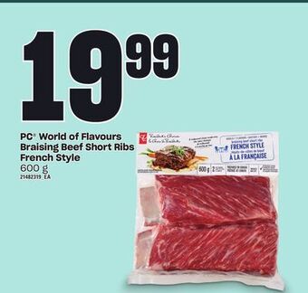 Independent Grocer Pc® world of flavours braising beef short ribs french style, 600 g offer