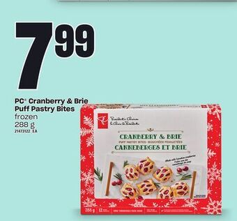 Zehrs Markets Pc® cranberry & brie puff pastry bites, 288 g offer