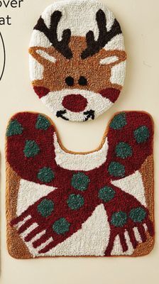 Walmart Holiday bath mats 2-pack offer
