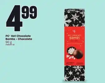 Loblaws Pc® hot chocolate bombs - chocolate, 90 g offer