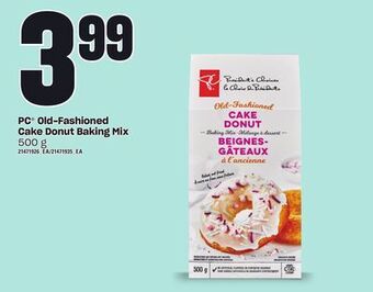 Loblaws Pc® old-fashioned cake donut baking mix, 500 g offer