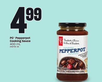 Loblaws Pc® pepperpot cooking sauce, 400 ml offer
