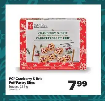 Real Canadian Superstore Pc® cranberry & brie puffpastry bites, 288 g offer