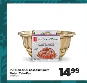 Real Canadian Superstore Pc® non-stick cast aluminum fluted cake pan offer