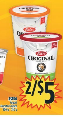 Marché Adonis Astro yogurt offer