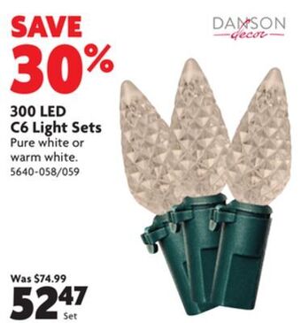 Home Hardware 300 led c6 light sets offer