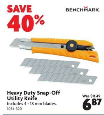 Home Hardware Heavy duty snap-off utility knife offer