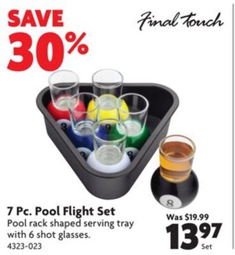 Home Hardware 7 pc. pool flight set offer