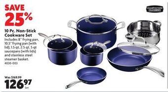 Home Hardware 10 pc. non-stick cookware set offer