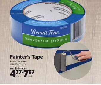 Home Hardware Painter's tape offer