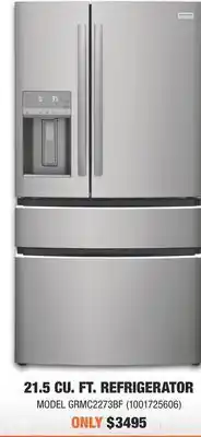 Home Depot Frigidaire gallery 21.5 cu. ft. refrigerator offer